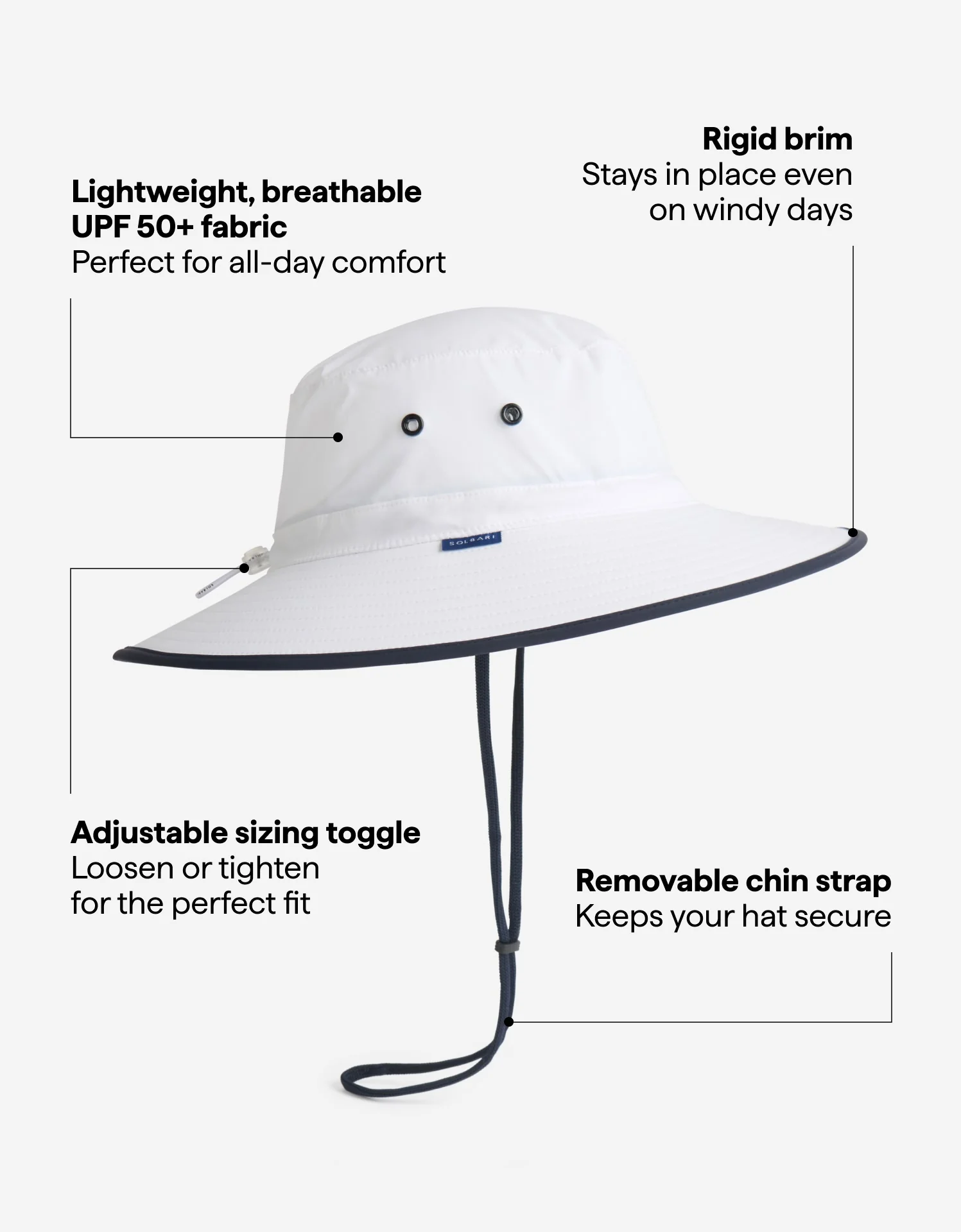 Traveller Broad Brim Sun Hat UPF 50+ - Image 8