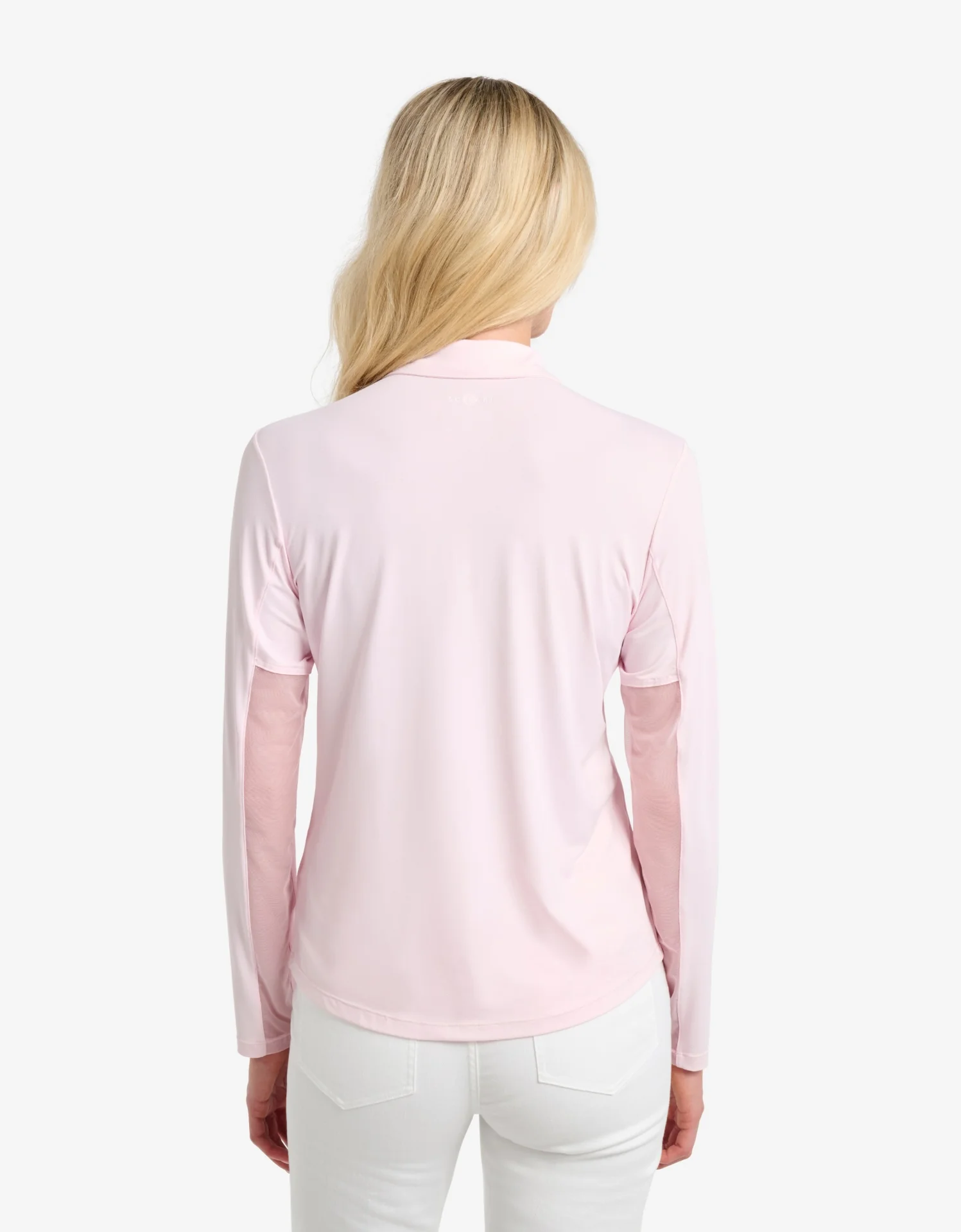 Long Sleeve Zip Polo Shirt UPF 50+ - Image 10